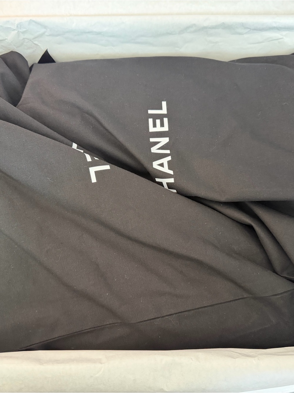 CHANEL Black Knee-High Rubber Boots with White CC Emblem - Picture 9 of 9